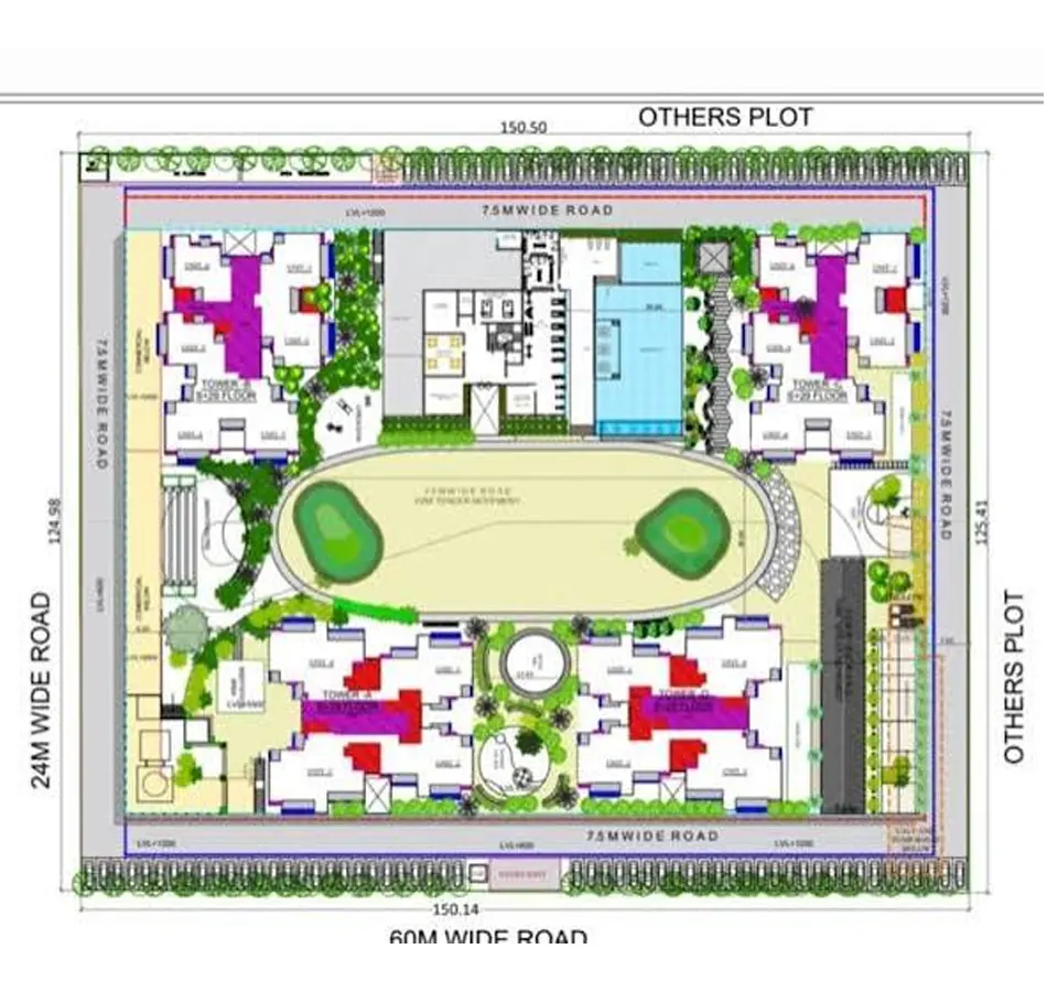 Irish Platinum 3bhk Floor Plan